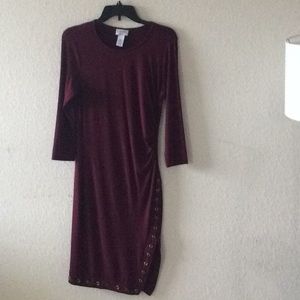 Dress burgundy